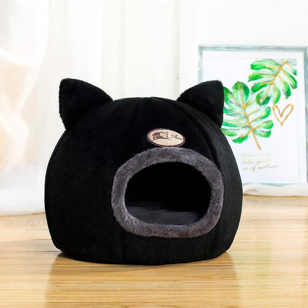 Deep Sleep Comfort Winter Cat Bed - Cozy Indoor Tent for Small Dogs and Cats