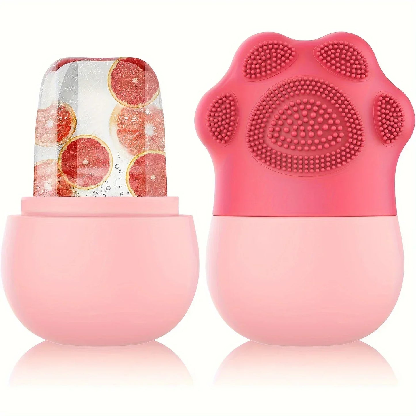 Beauty Ice Ball Facial Massager - Silicone Ice Cube Trays for Contouring, Acne Reduction, and Edema Relief