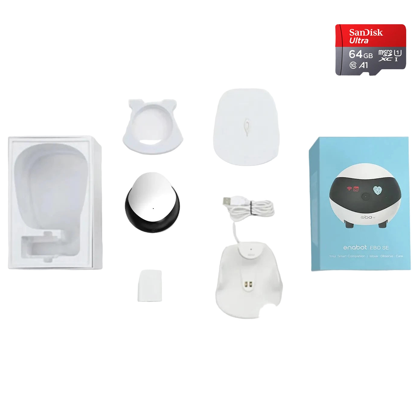 EBO SE 1080P Wifi Pet Camera Robot - 360° Night Vision for Dogs, Cats, and Babies