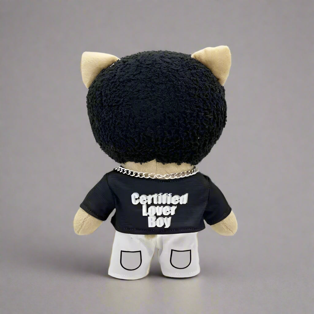 Adorable 24Cm Drake Plush Doll in Stylish Black Casual Suit - Perfect Stuffed Toy Gift for Boys and Girls This Christmas!