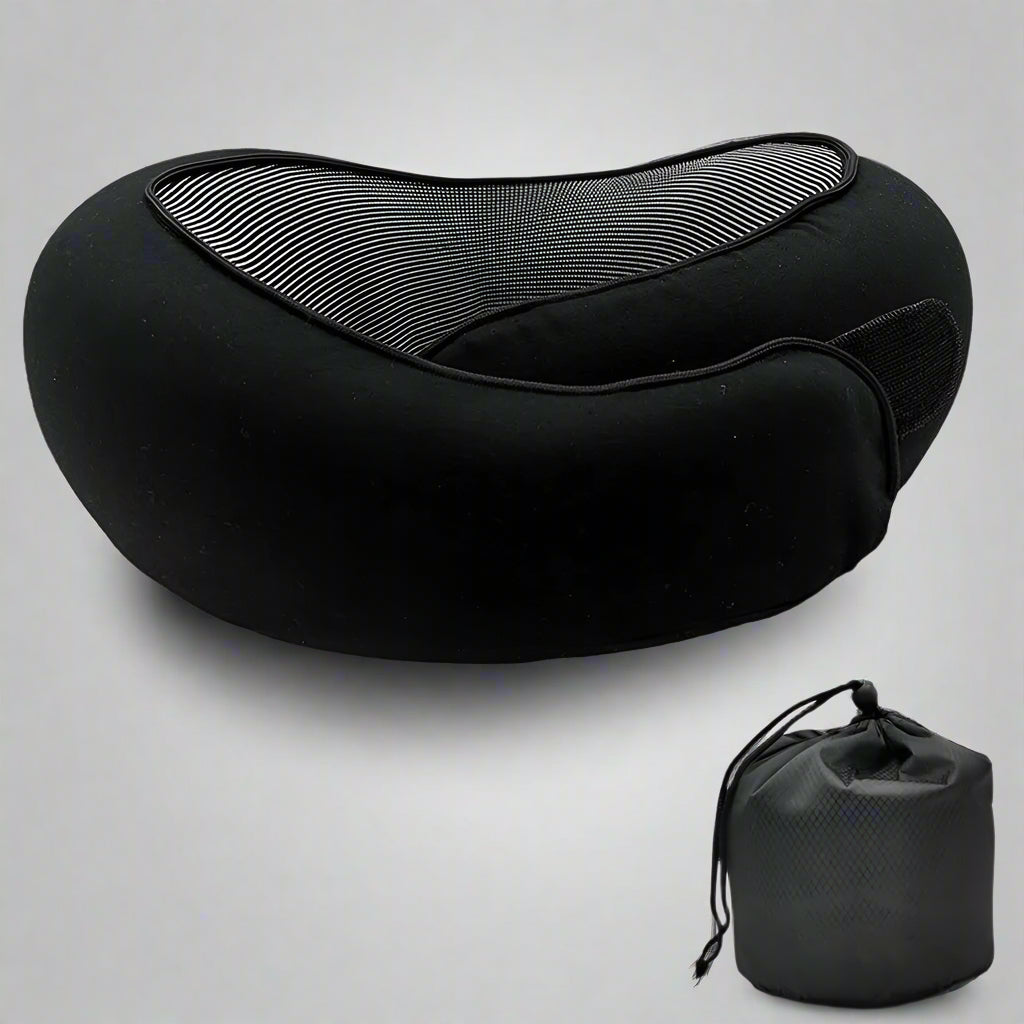 Ultimate Travel Neck Pillow - Adjustable Memory Foam U-Shaped Support for Comfort on the Go!