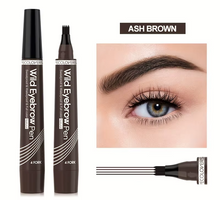 Waterproof Eyebrow Tattoo Pen - 5 Colours, 4 Split Tip Design for Perfectly Defined Brows