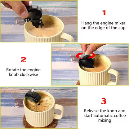 Mini Boat Motor Coffee Stirrer - Unique & Durable Mixer for Effortless Coffee Blending