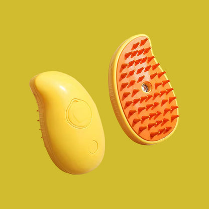 3-in-1 Electric Pet Grooming Brush with Steam and Spray for Cats and Dogs - Hair Removal and Massage Comb