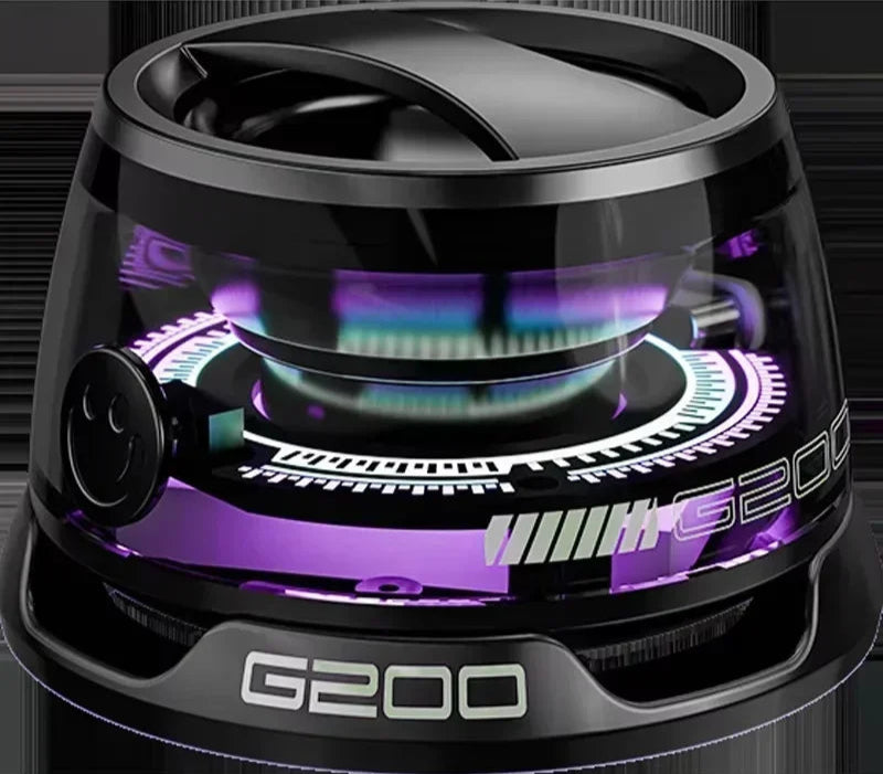Bluetooth Speaker Portable G200 RGB Lighting Magnetic Speaker BT5.3 Mini Sound Box 7 Hours Playback Phone Holder