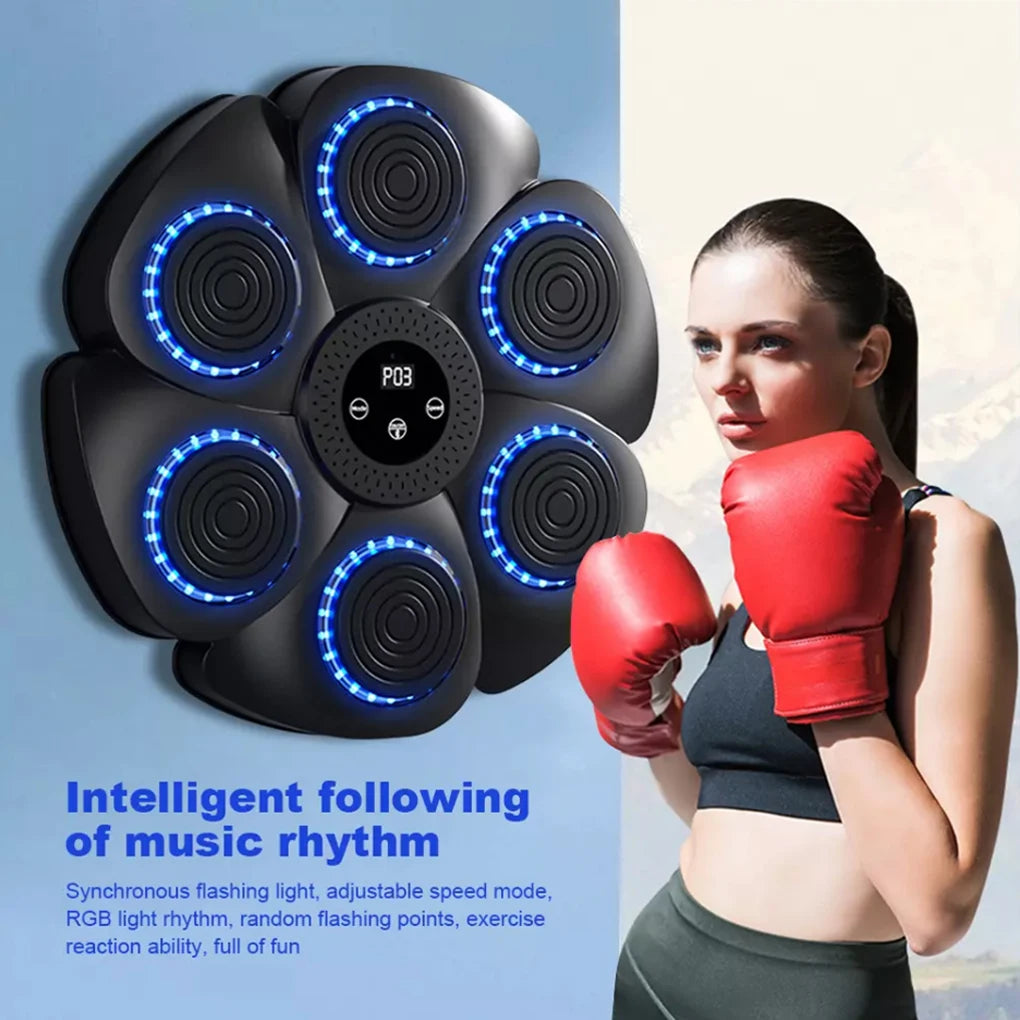 Smart Bluetooth Boxing Trainer - Home Fitness Wall Target for Adults & Kids
