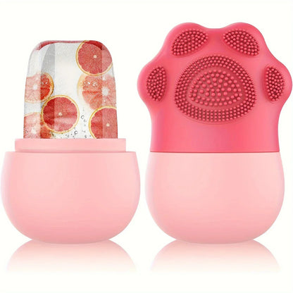 Beauty Ice Ball Facial Massager - Silicone Ice Cube Trays for Contouring, Acne Reduction, and Edema Relief