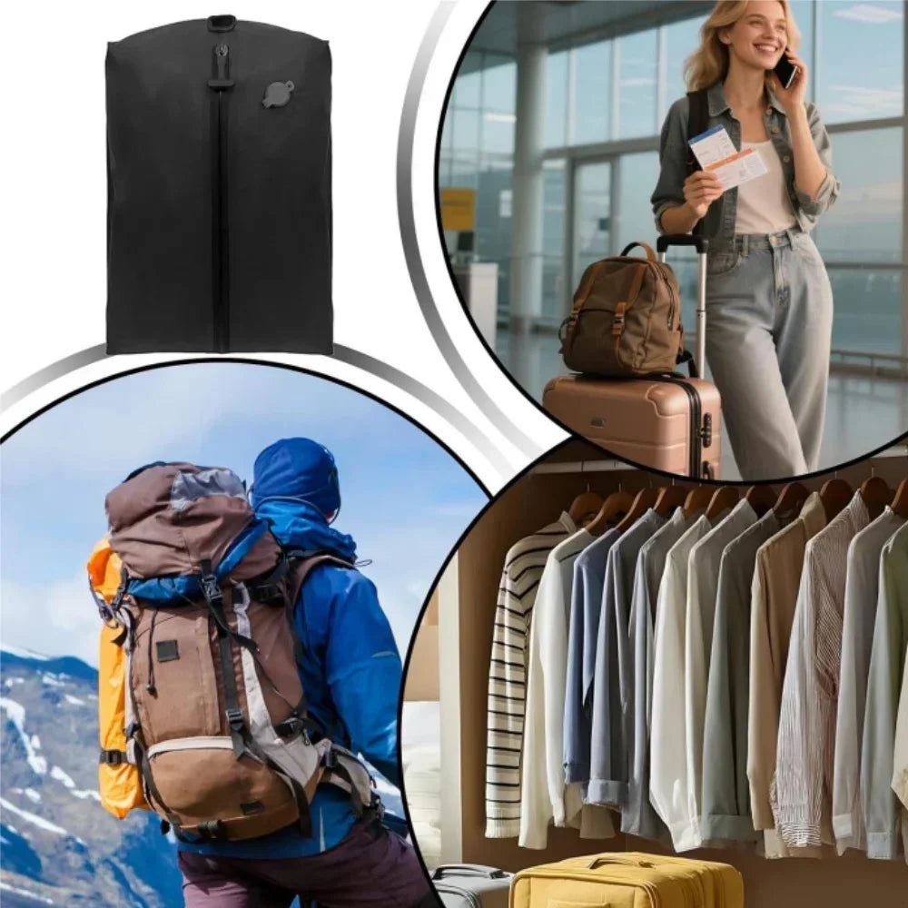 Ultimate Travel Vacuum Storage Bags - Maximize Space with Reusable Compression Bags for Clothes, 17L-34L, Complete with Air Pump for Your Outdoor Adventures!