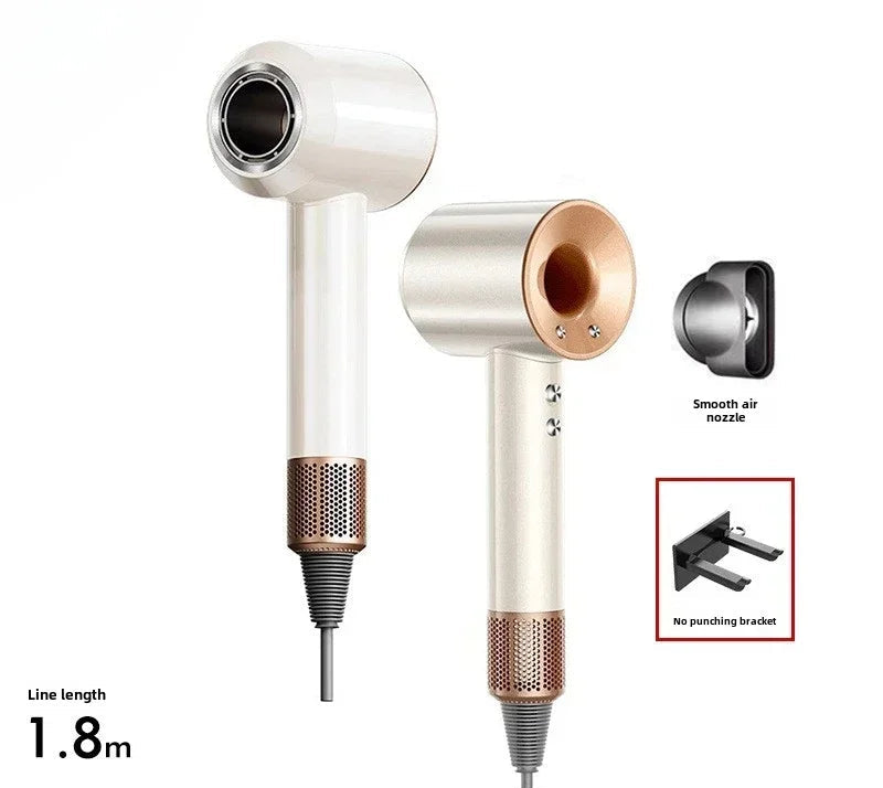 5-in-1 Professional Hair Dryer: Lightweight Thermostatic Styling Tool with Hot & Cold Air for Silky Smooth Hair