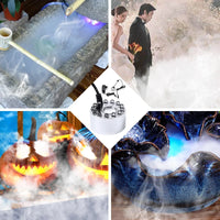 Enchanting Mini LED Pumpkin Light Fogger Water Fountain - Perfect for Halloween, Christmas, Easter & Festive Decor 2023!