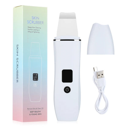 Revitalize Your Skin with the Ultrasonic Skin Scrubber - Deep Cleanse, Remove Blackheads & Unclog Pores!