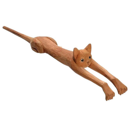 Adorable Cat-Shaped Wooden Back Scratcher - Ultimate Massage Tool for Itch Relief and Relaxation
