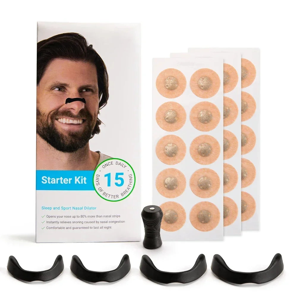 Ultimate Sleep Nasal Dilator Kit - Reduce Snoring & Enhance Breathing with Magnetic Nose Strips