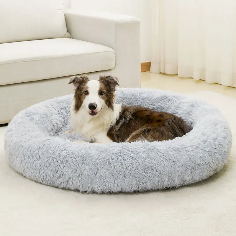 Cozy Plush Dog & Cat Bed - Ultimate Soft Basket for Pets to Sleep and Relax