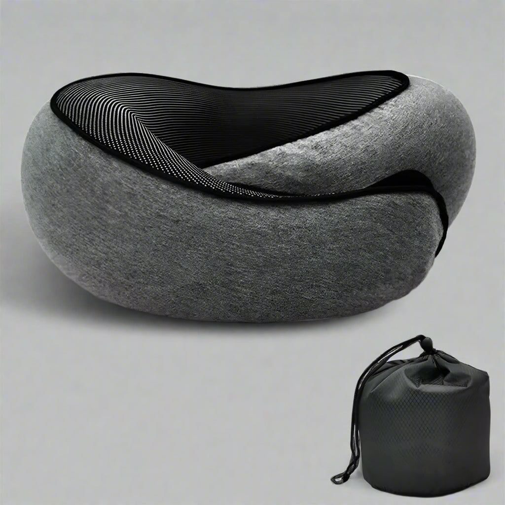 Ultimate Travel Neck Pillow - Adjustable Memory Foam U-Shaped Support for Comfort on the Go!