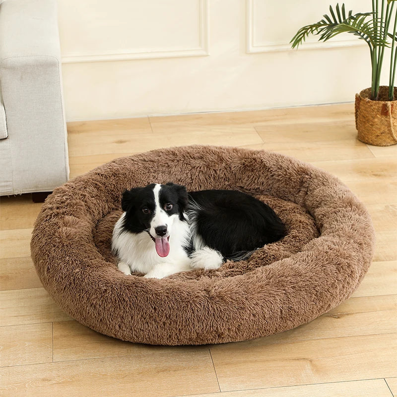 Cozy Plush Dog & Cat Bed - Ultimate Soft Basket for Pets to Sleep and Relax