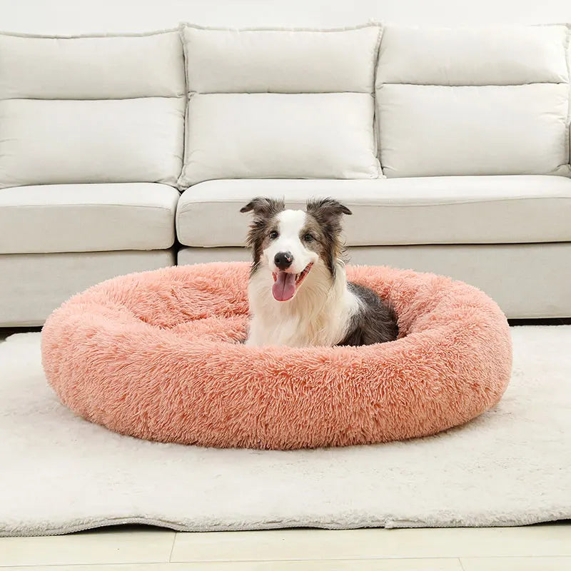 Cozy Plush Dog & Cat Bed - Ultimate Soft Basket for Pets to Sleep and Relax