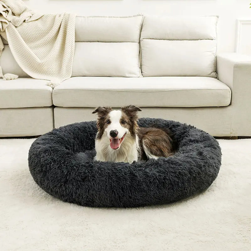 Cozy Plush Dog & Cat Bed - Ultimate Soft Basket for Pets to Sleep and Relax