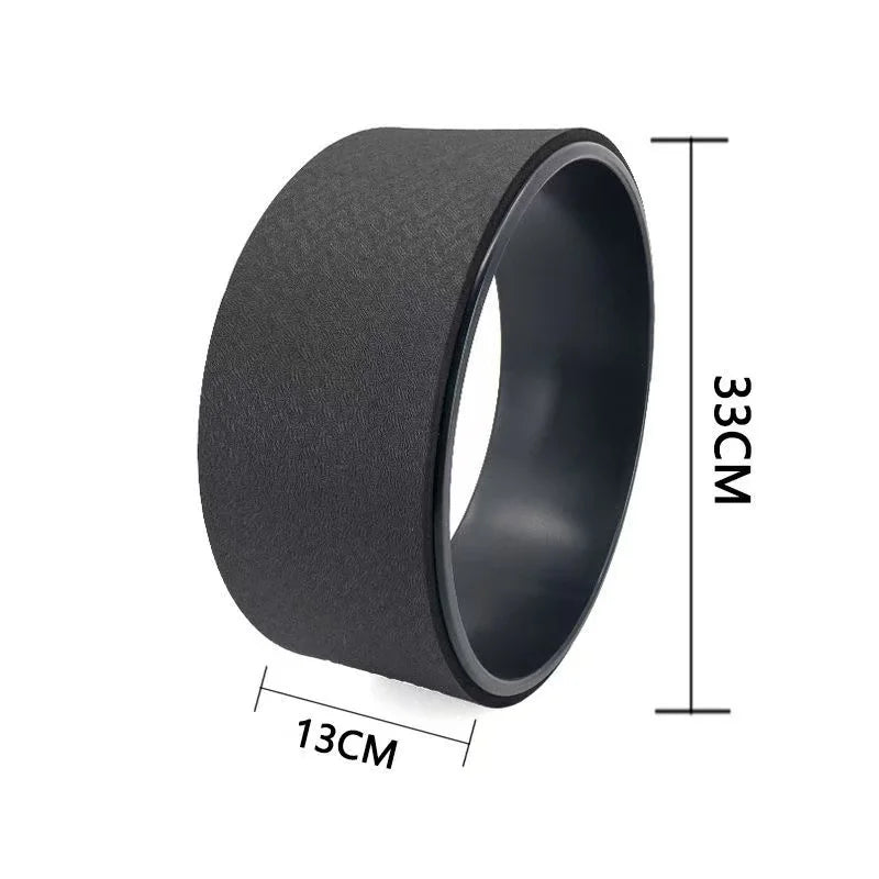 Premium Yoga Wheel - Enhance Your Yoga Practice, Relieve Back Pain, and Improve Flexibility with Deep Tissue Massage