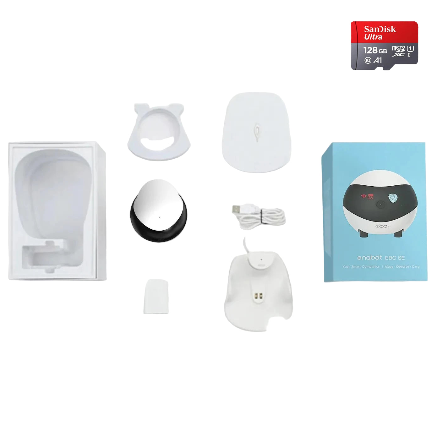 EBO SE 1080P Wifi Pet Camera Robot - 360° Night Vision for Dogs, Cats, and Babies