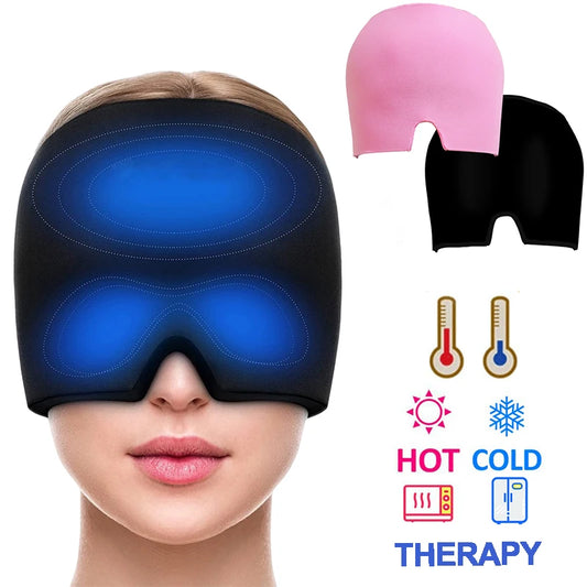 Ultimate Gel Ice Headache Relief Hat - Cold Compress Therapy Cap for Migraine & Pressure Pain Relief