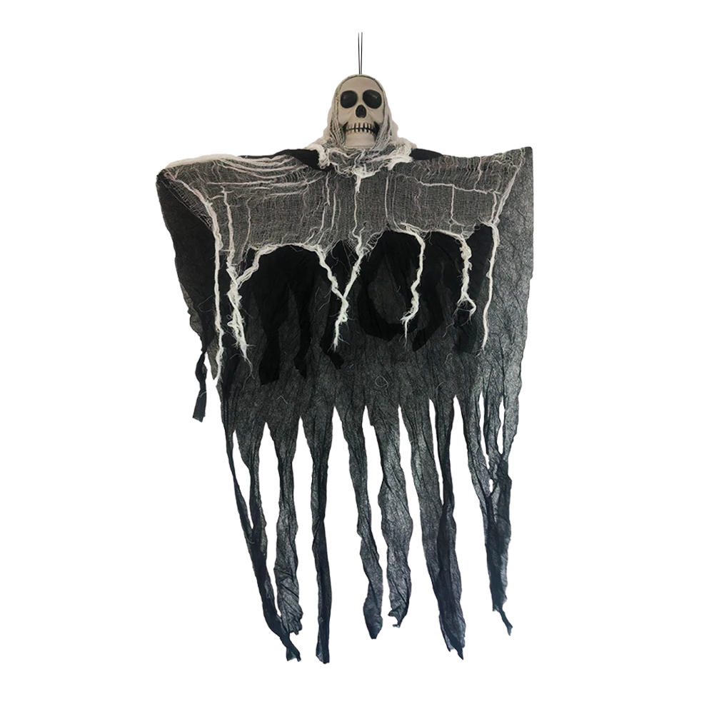 Spooky LED Skeleton Ghost Decoration for Outdoor Halloween Fun - Perfect for Gardens!