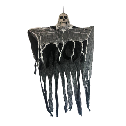 Spooky LED Skeleton Ghost Decoration for Outdoor Halloween Fun - Perfect for Gardens!