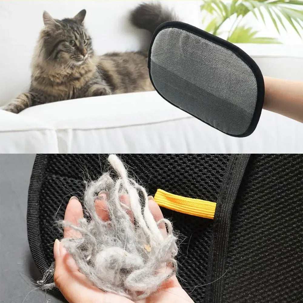 Revolutionary Pet Grooming Gloves - Effortlessly Remove Dog & Cat Hair from Furniture, Carpets, and Clothes!