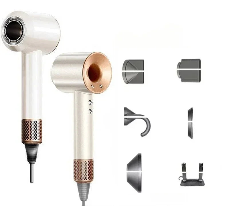 5-in-1 Professional Hair Dryer: Lightweight Thermostatic Styling Tool with Hot & Cold Air for Silky Smooth Hair