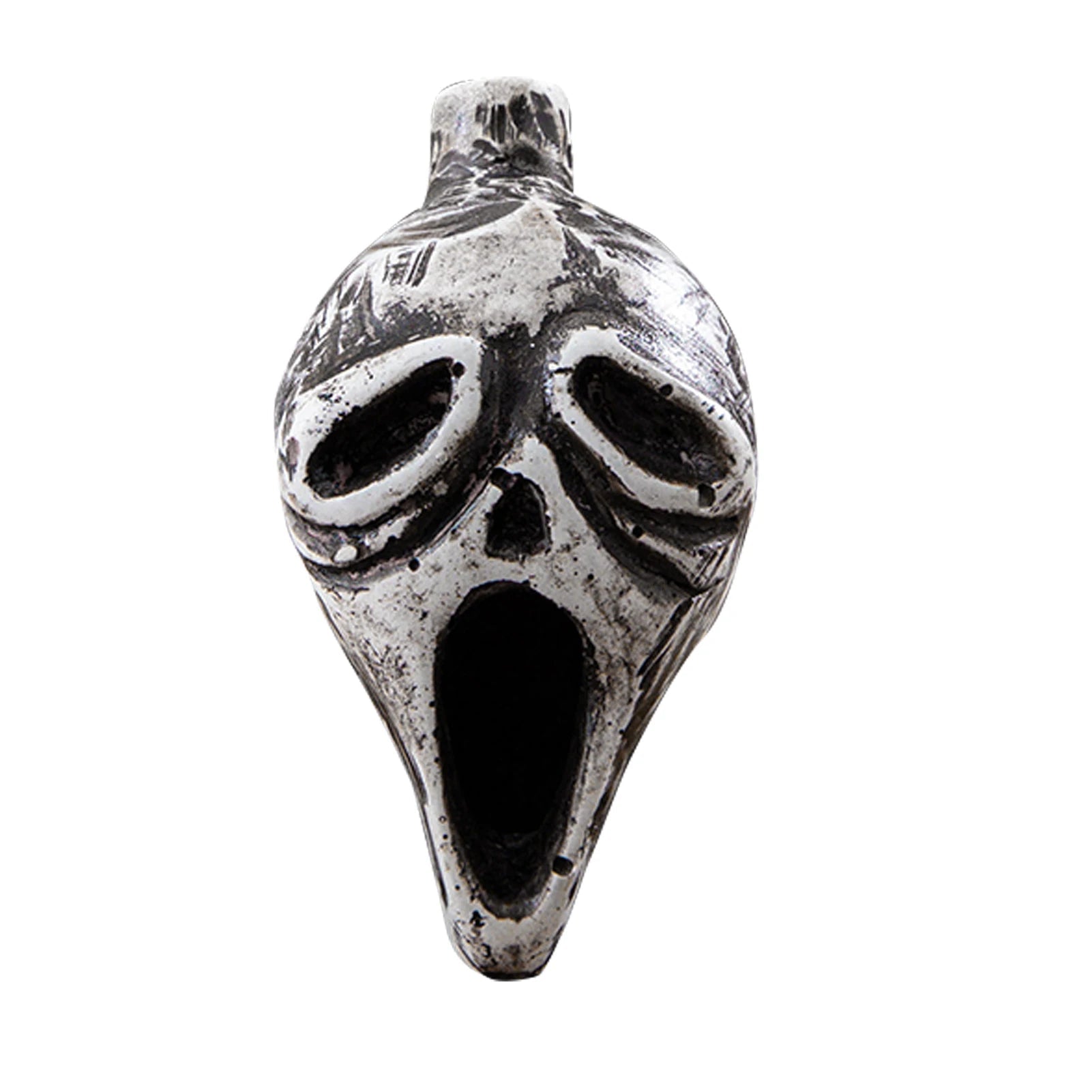 Authentic Aztec Death Whistle - Spooky Skull Design for Pranks, Camping, and Emergency Situations!