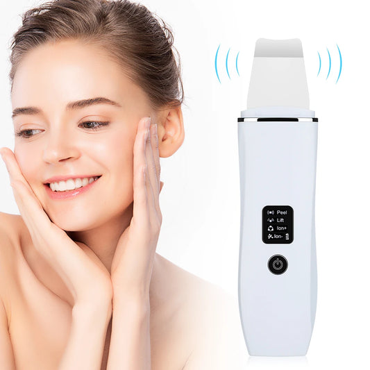 Revitalize Your Skin with the Ultrasonic Skin Scrubber - Deep Cleanse, Remove Blackheads & Unclog Pores!