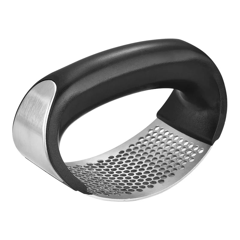 Premium Stainless Steel Garlic Press - Effortless Mincer for Fresh Garlic, Fruits & Vegetables - Essential Kitchen Gadget