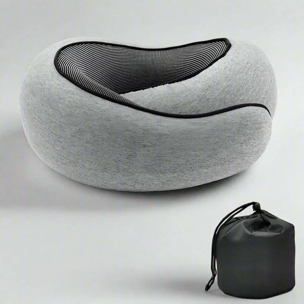 Ultimate Travel Neck Pillow - Adjustable Memory Foam U-Shaped Support for Comfort on the Go!