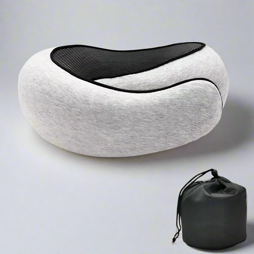 Ultimate Travel Neck Pillow - Adjustable Memory Foam U-Shaped Support for Comfort on the Go!