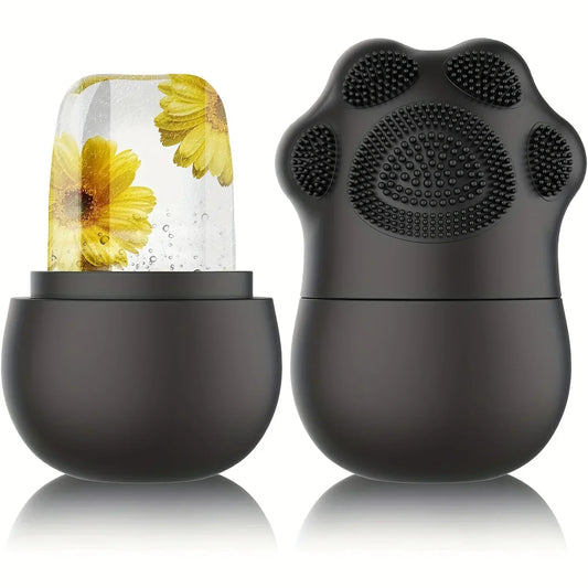 Beauty Ice Ball Facial Massager - Silicone Ice Cube Trays for Contouring, Acne Reduction, and Edema Relief