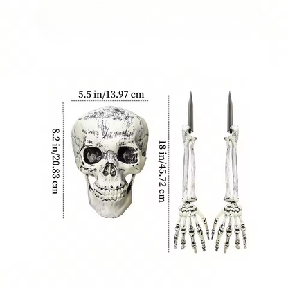 Realistic Halloween Skeleton Stake Decorations - Spooky Arm & Leg Bones for Your Yard and Garden