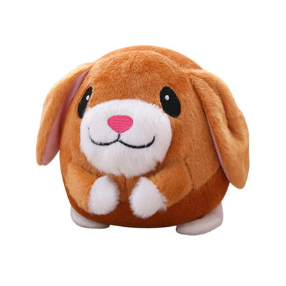 Electronic Pet Dog Toy Plush Doll Ball Talking Pet Bouncing Jump Ball Active Moving Pet Plush Toy Bite Resistant Interactive Toy
