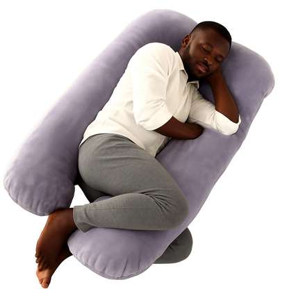 The Snuggle Huggle™ - Ultimate Comfort U-Shaped Fleece Pillow with Multi-Functional Side Support